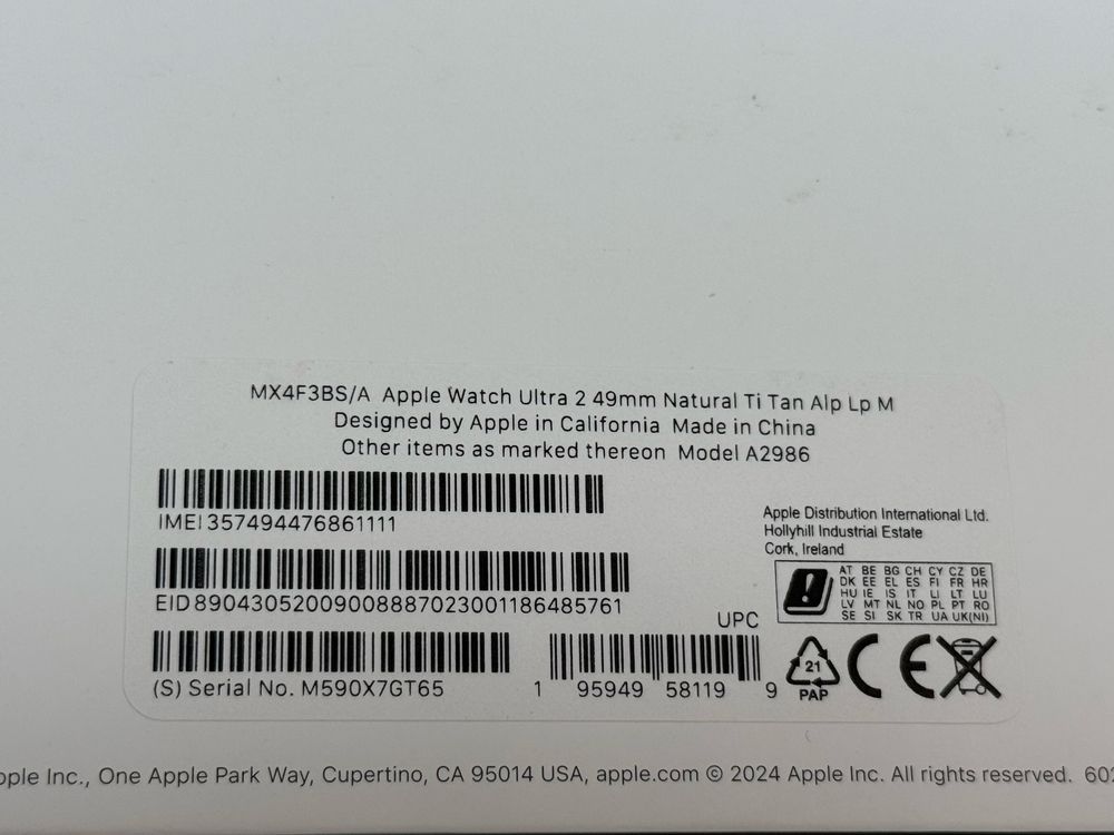 Apple Watch Ultra 2 49mm LTE НОВ