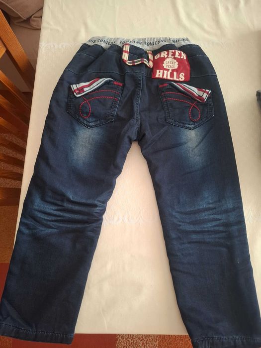 Детски дънки за момче с полар