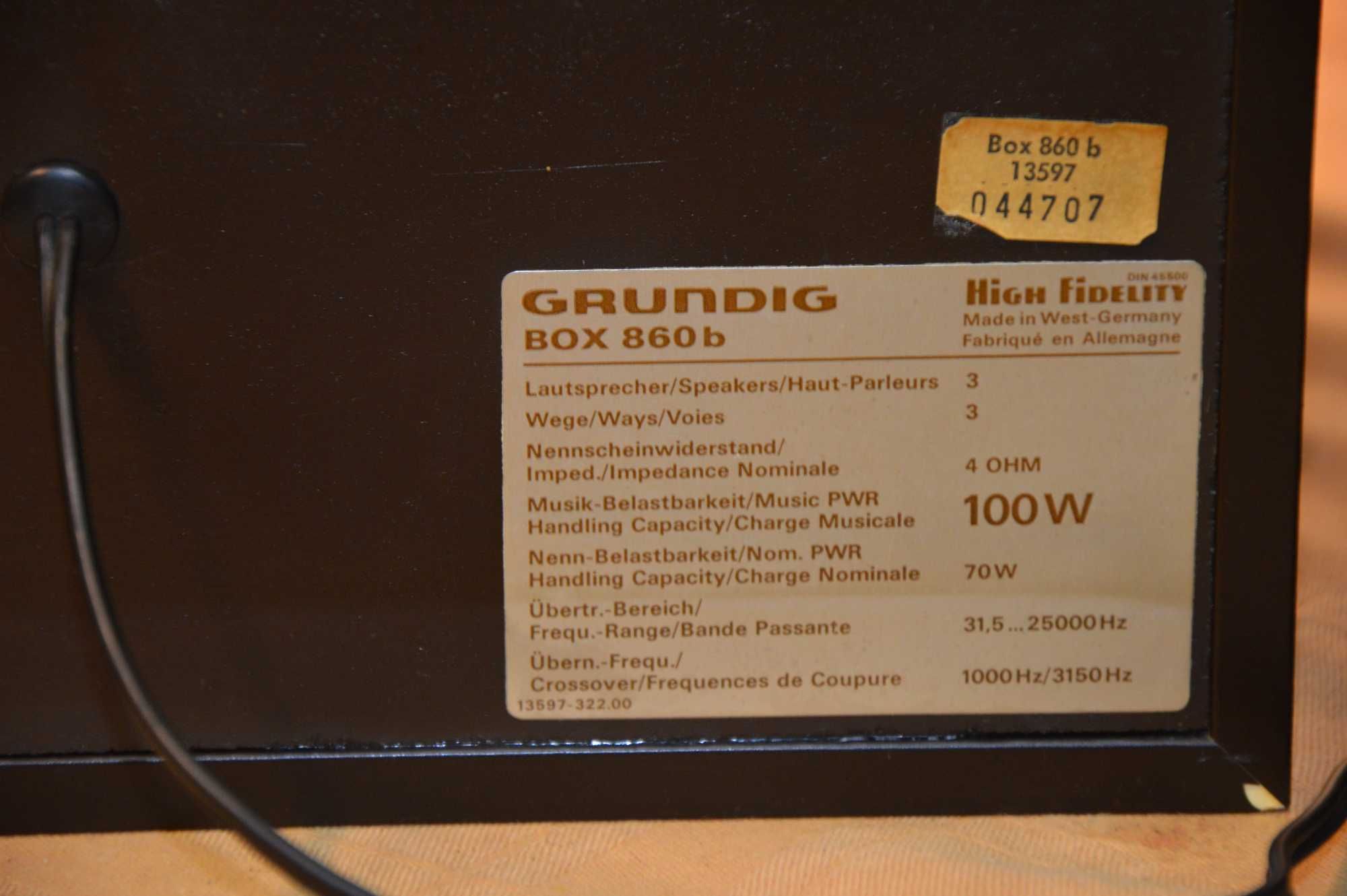 Boxe Grundig Box 860b