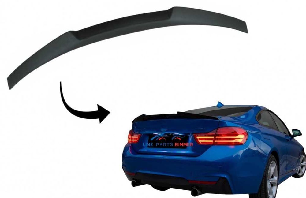 Eleron Lip Codita Portbagaj BMW Seria 4 F32 M4 Negru Lucios, NOU