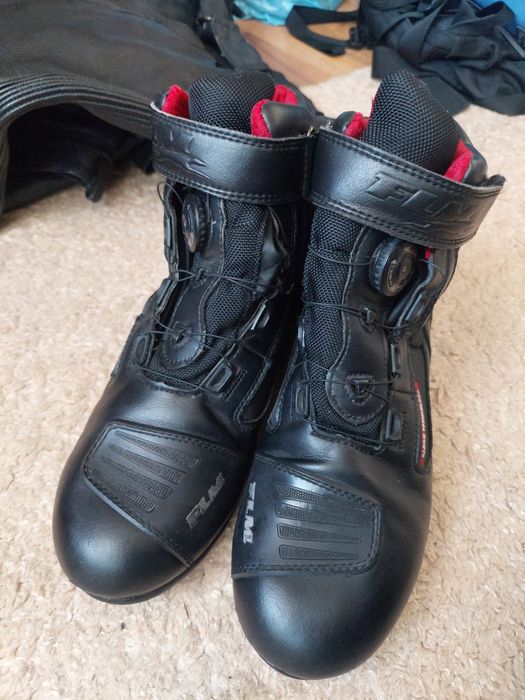 Ghete moto FLM Polo motorrad,piele,marime 43