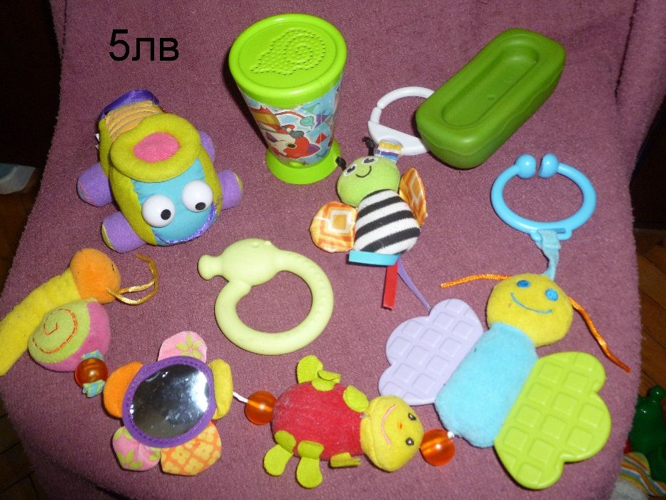 Лот бебешки играчки, Жирафчéто Софи, Музикална въртележка Tiny love