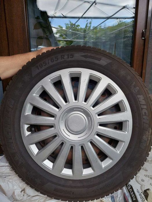 Set 4 roti de iarna Michelin Alpin5 195 65 R15 91T rulate maxim 300km