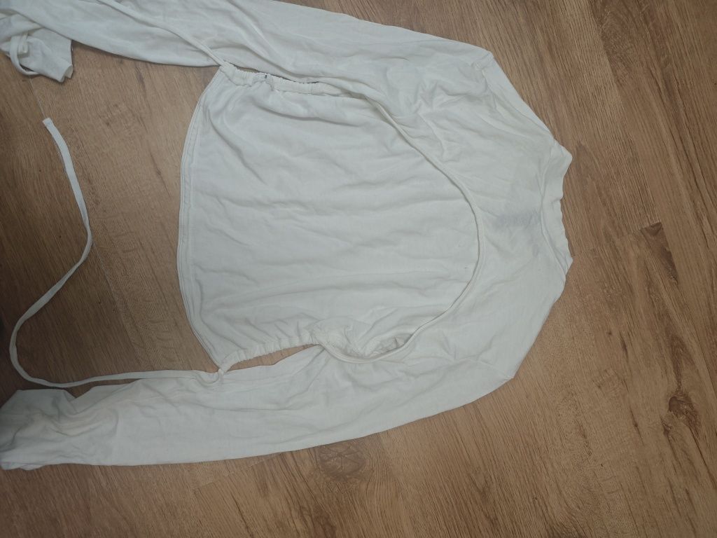 Блуза с дълъг ръкав и гол гръб , потник блестящ , croptop с къс ръкав