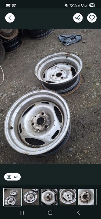 Vand 2 jante R 15 smart spate bune fara defecte