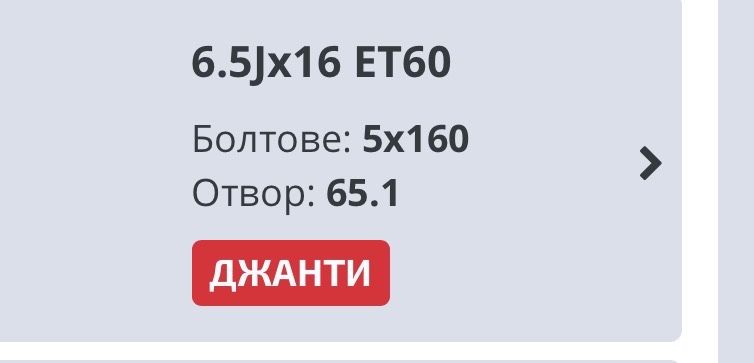 Джанти за ford tranzit custom 2013-2023