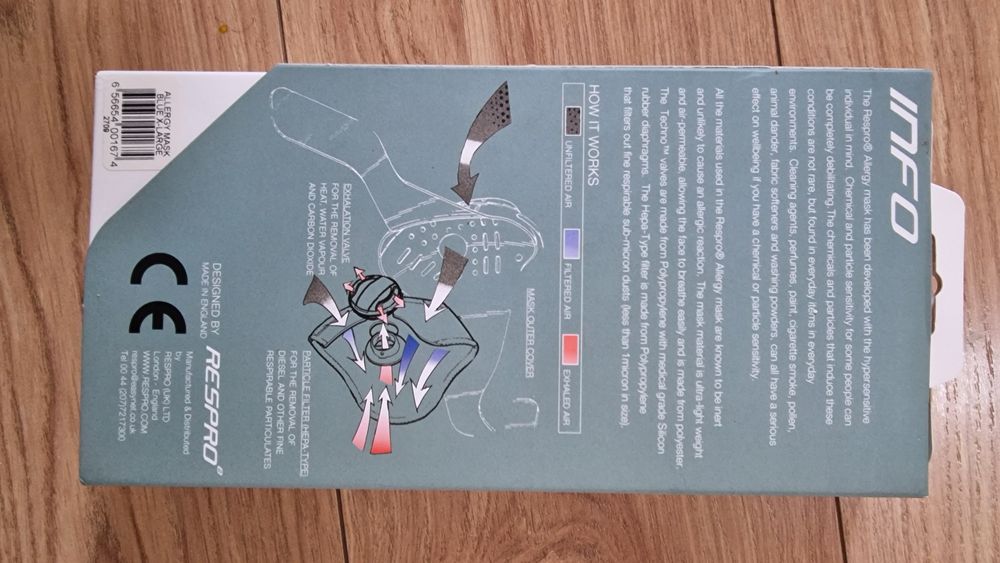 Masca Respro Allergy XL - Albastru