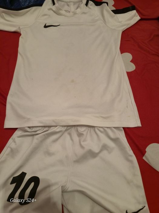echipament alb fotbal copii