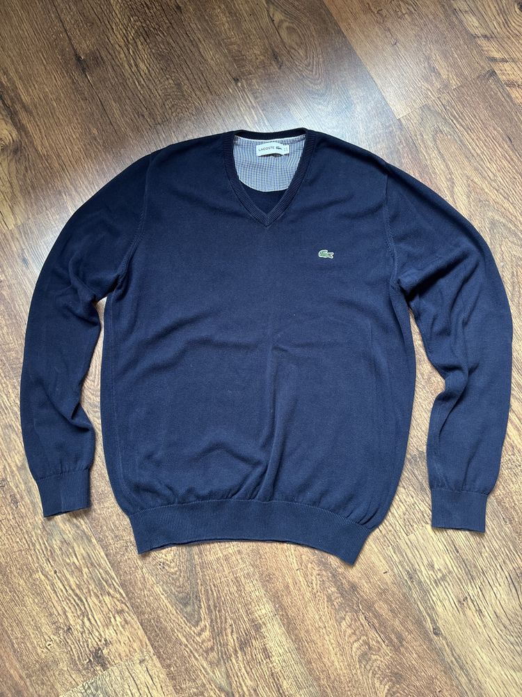 Lacoste v-neck sweater Navy