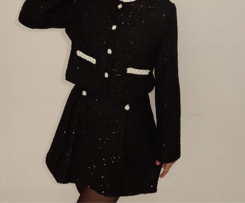 Элегантный Твидовый Костюм-Двойка