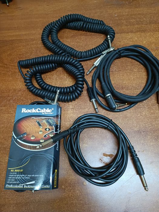 Cabluri audio chitară jack 6,3mm.