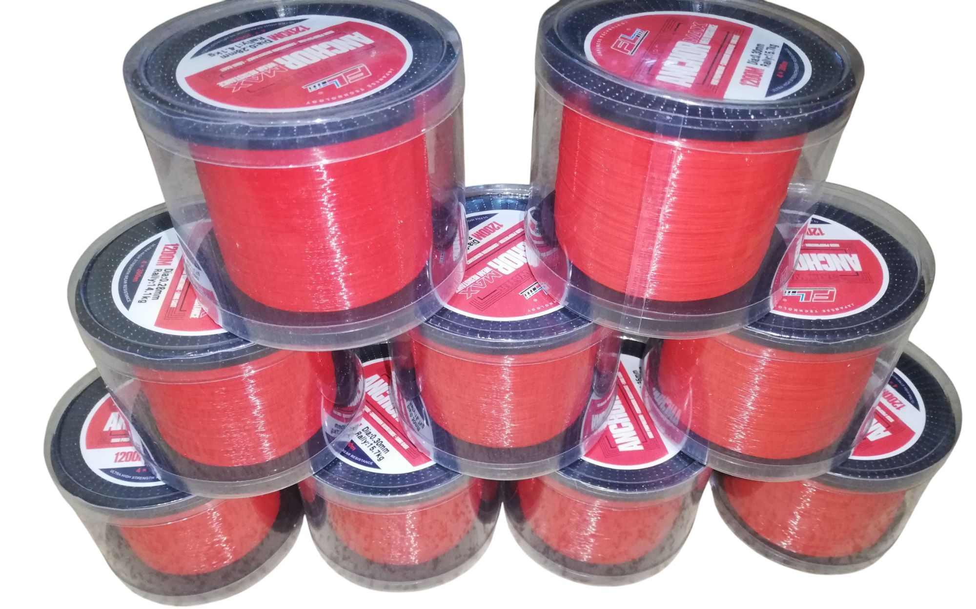 Fir Monofilament FL Red Fluo Anchor 1200 m