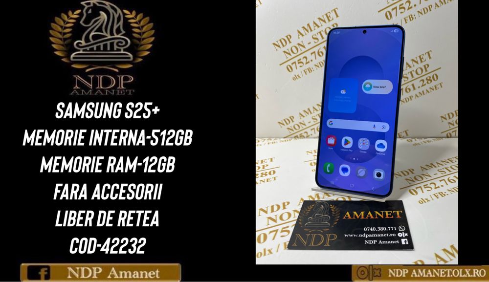 NDP Amanet Braila Samsung S25+ 512gb(42232)