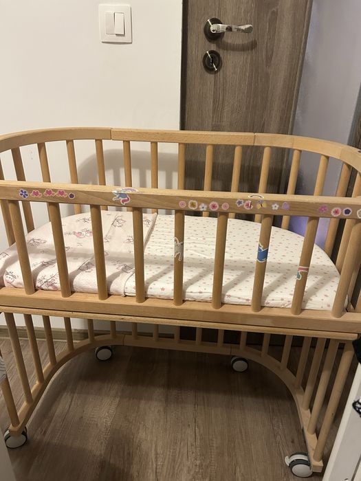 BabyBay patut co-sleeper lemn natural