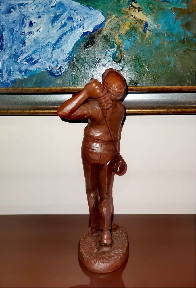 Фигура статуя на играч на голф Made in USA  скулптура маркова 1993 г.