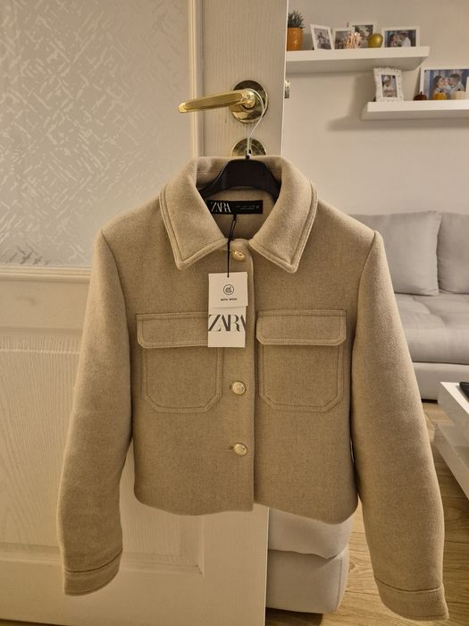Късо сако яке блейзър Zara вълна