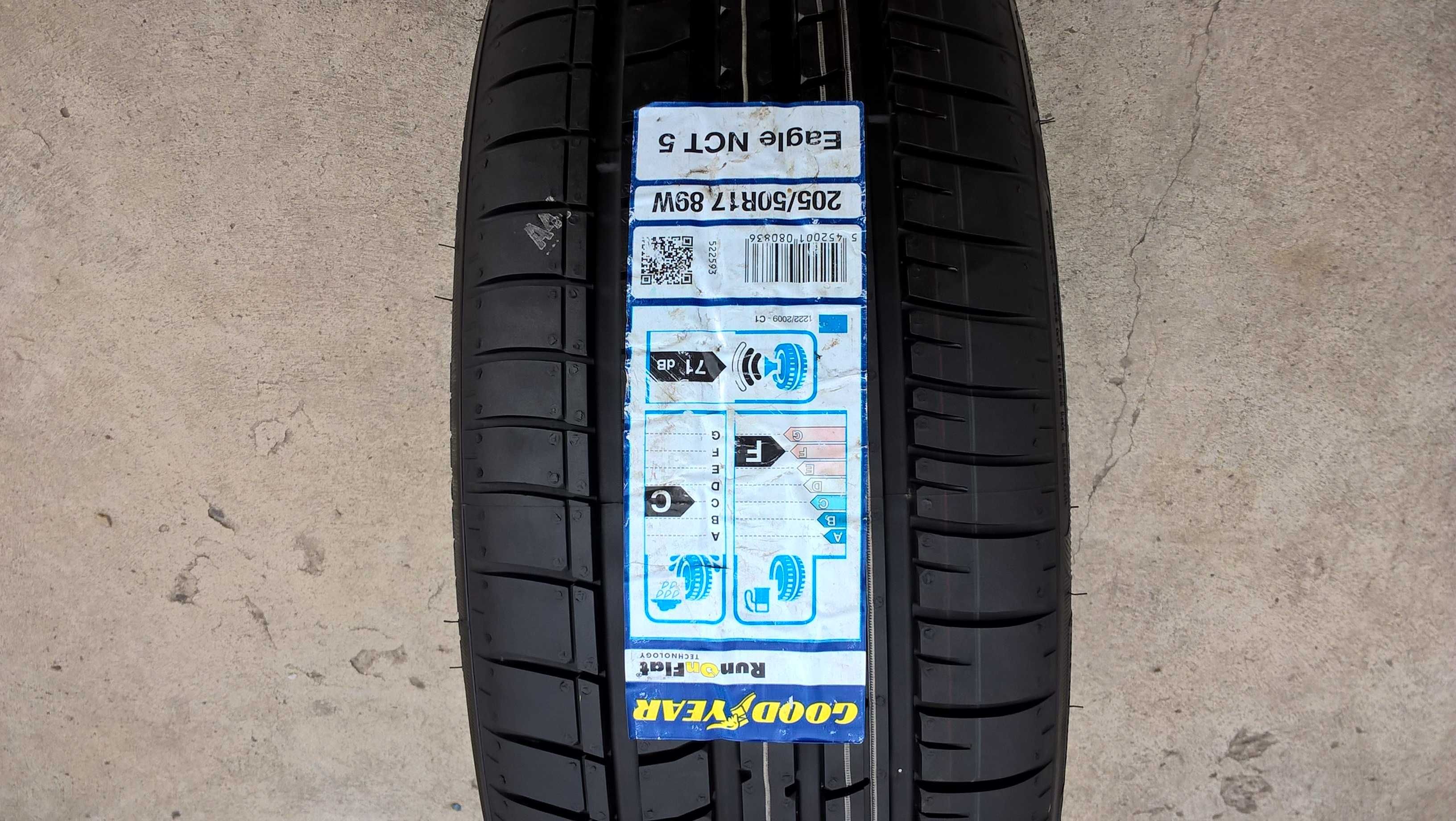 O anvelopa noua de vara 205 50 17 goodyear eagle NCT5 run flat