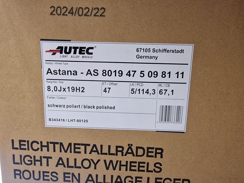 19цола 5х114.3 Toyota Nissan Mazda Honda Kia Hyundai 5x114.3