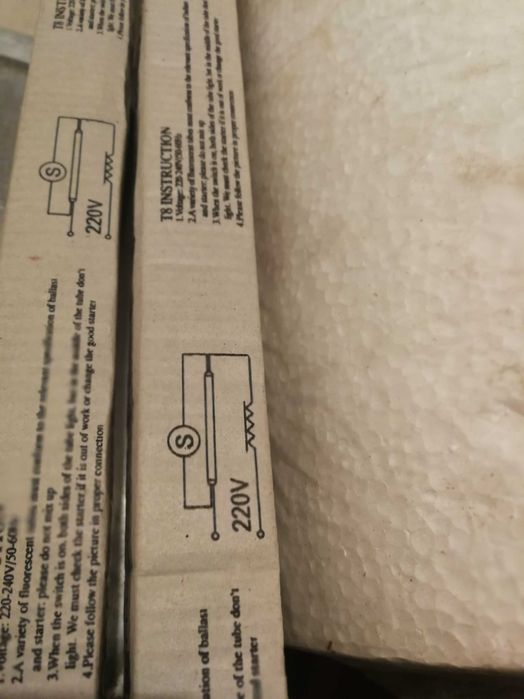 Чисто нови луминисцентни лампи / пури Vito T8 (220V)