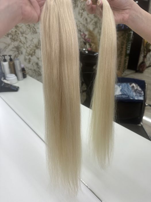 Кератинови кичури плътни до краищата 57 см.