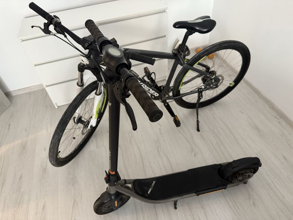 Bicicletă Rockrider ST 520 + Trotinetă Rider Pro Freewheel