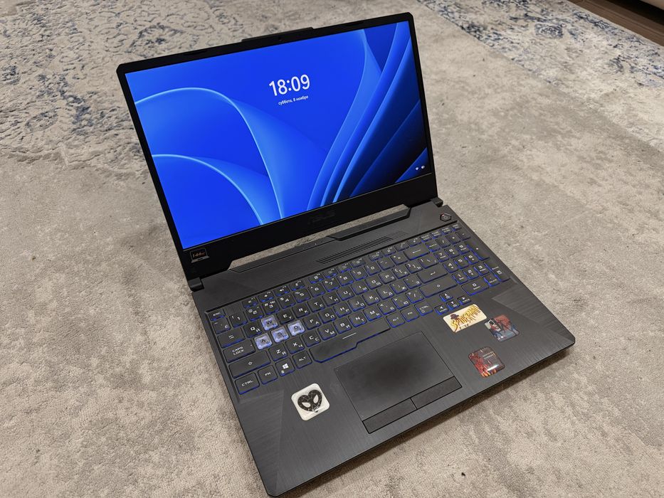 Asus Tuf Gaming f15 + игровая мышка + охлаждение