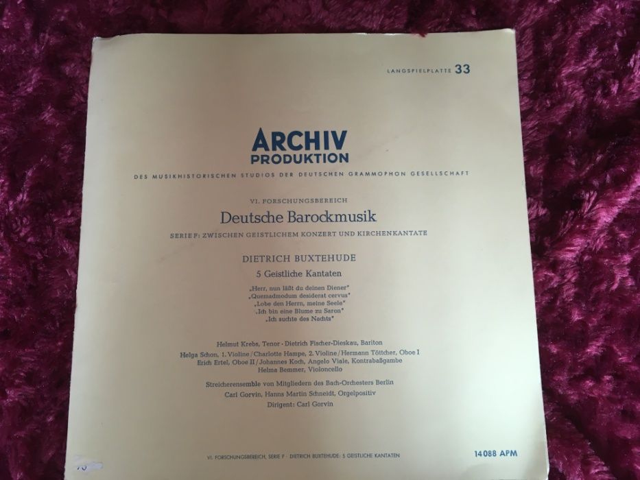Vinil German Baroque Music (Deutsche Barock-Musik) Vinyl LP