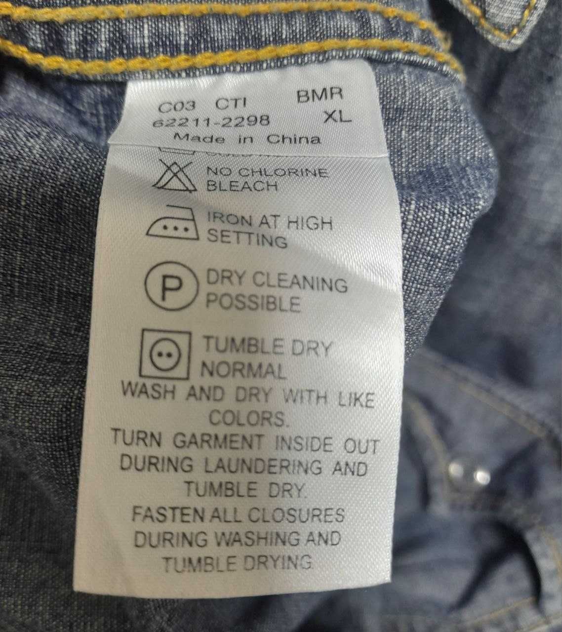 Levis джинсовая рубашка 48р