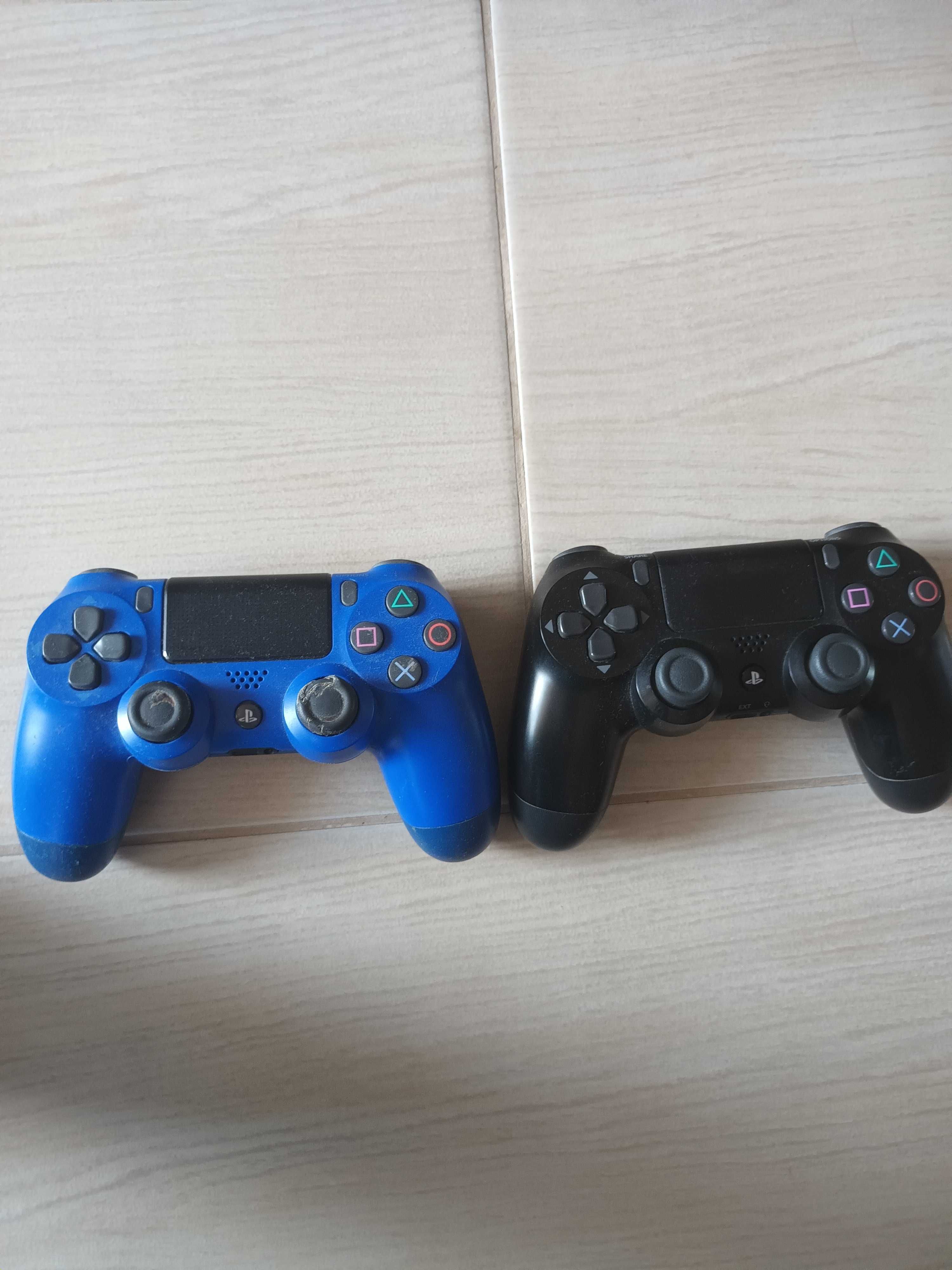 PS4 Slim 1TB + 2 джойстика + 5 игри + оригинална кутия + документи