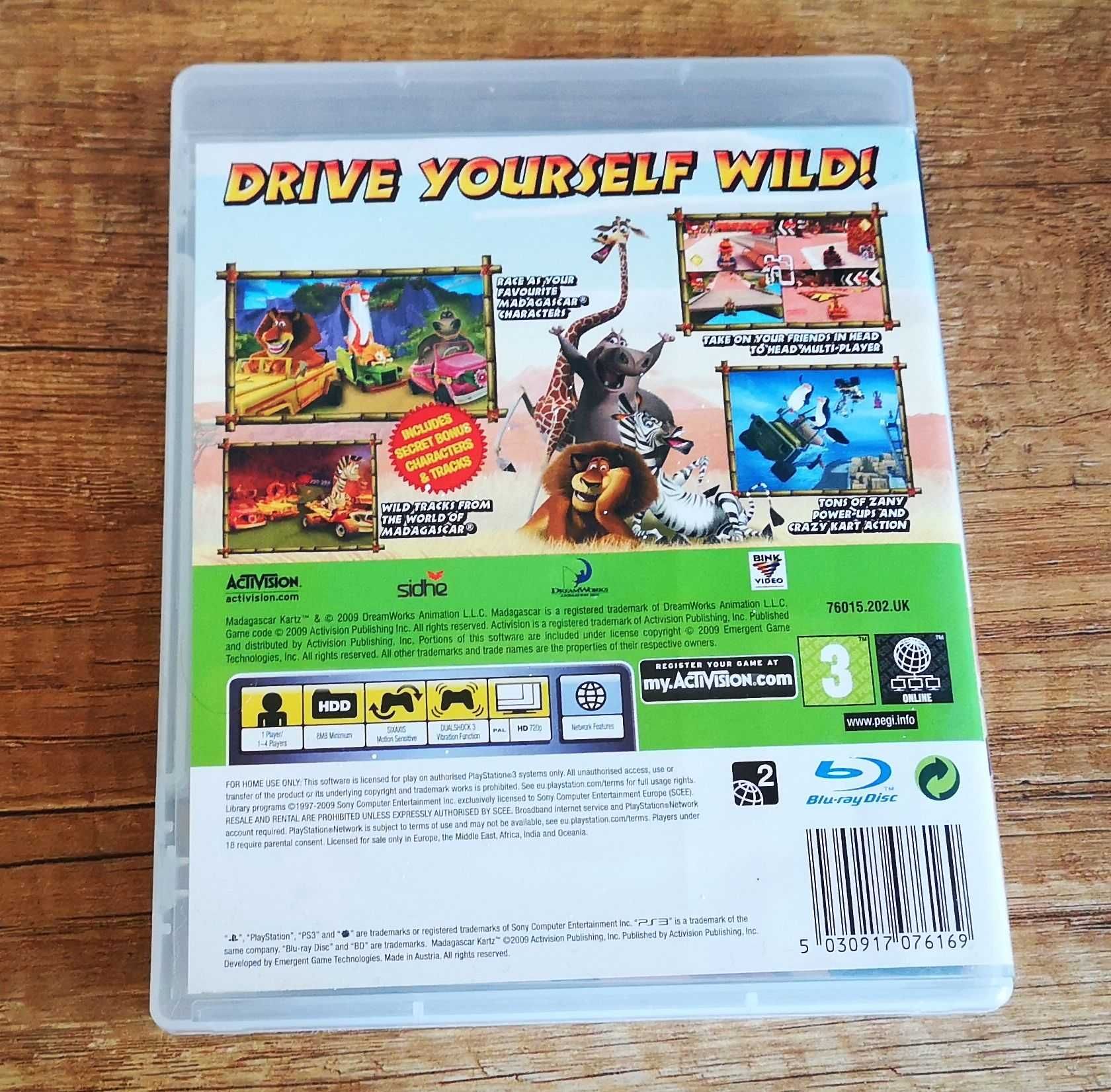 PS3 Madagascar Kartz Sony PlayStation 3 DreamWorks