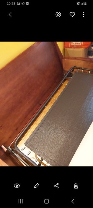 Vand set canapea cu două fotolii,lemn masiv.,culoare maro