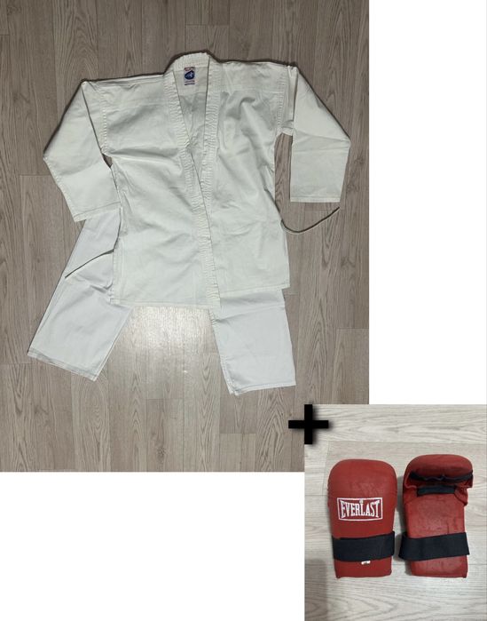 Продам кимано для каратэ, перчатки бесплатно