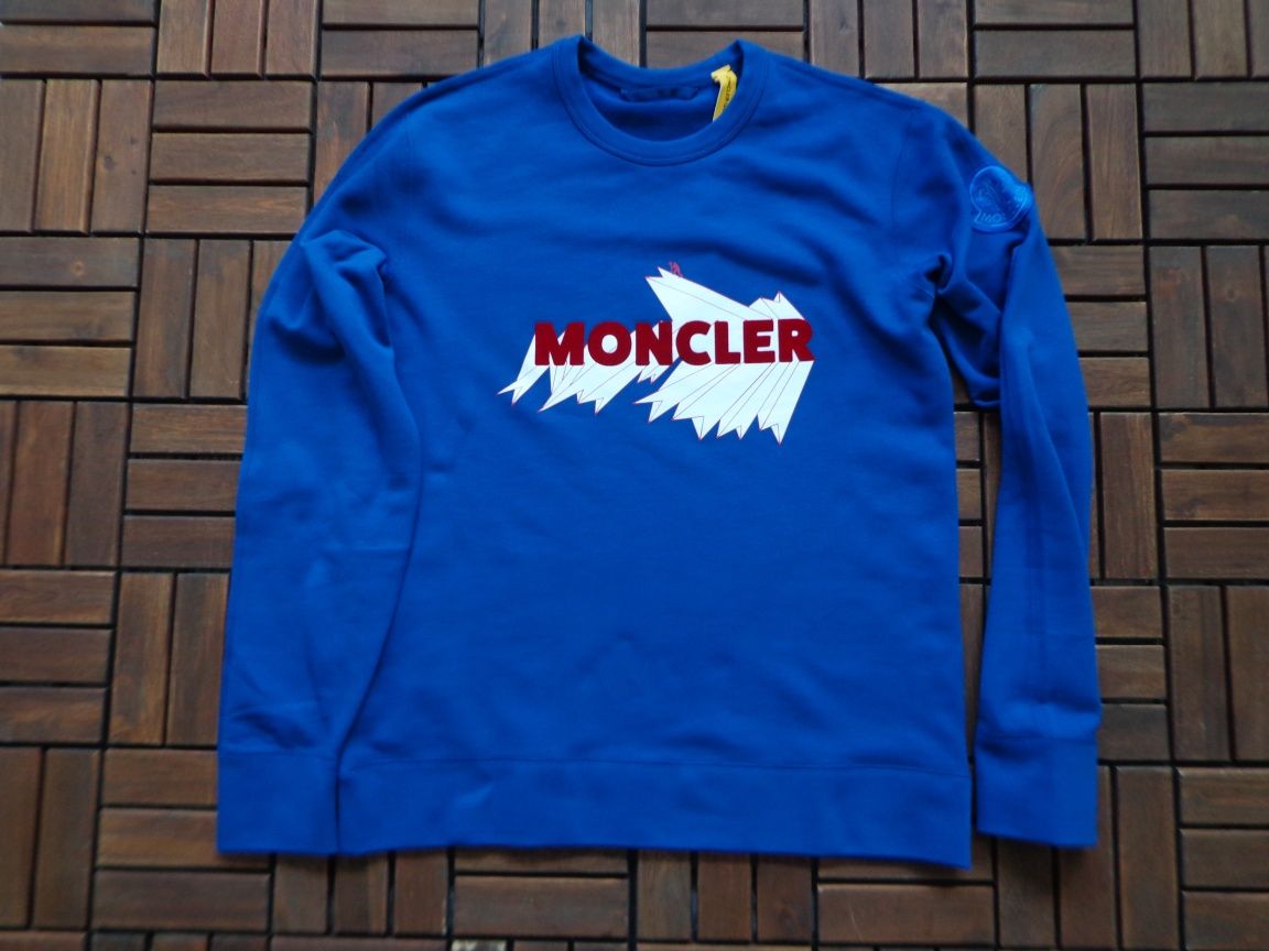 Мъжка блуза с дълъг ръкав Moncler Genius logo cotton sweatshirt