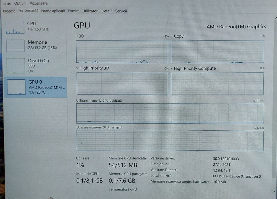 Laptop Thinkpad E15 AMD Ryzen 5 4500U 16gb ram 512gb ssd