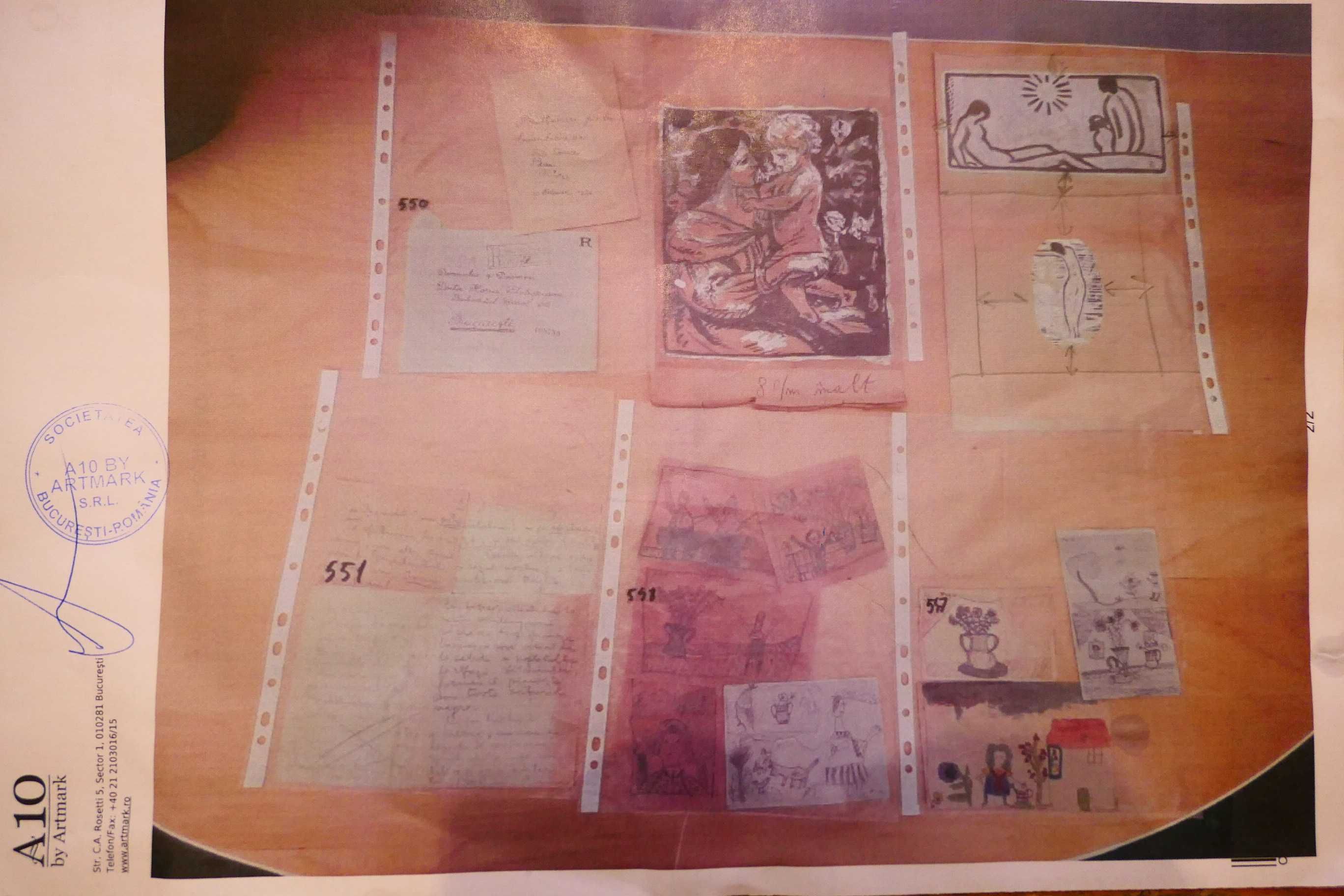 Nicolae Tonitza (1886-1940) Documente Desene Manuscrise Carti Grafica