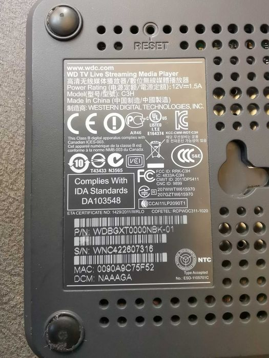 WD TV Live Streaming Media Player fuctional WiFi Netflix YouTube