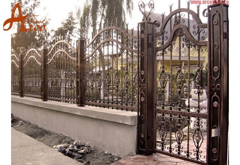Porti si garduri Iedera din fier forjat