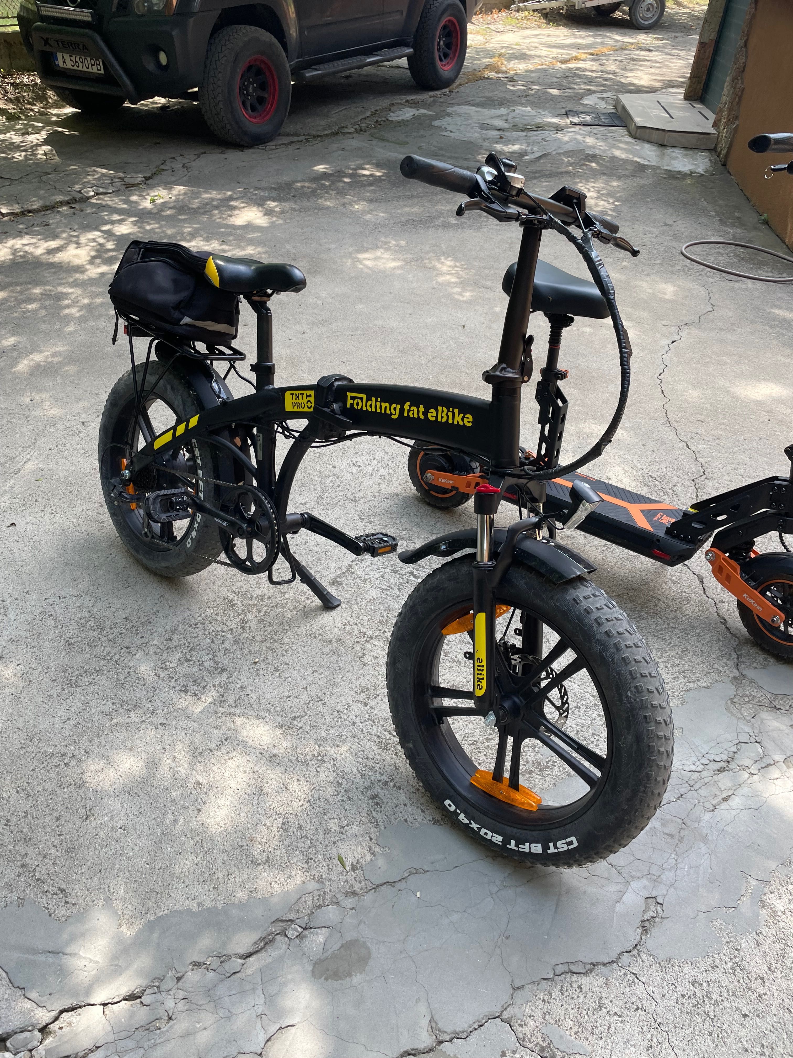 Продавам електрически велосипед e bike tnt 10 fat 20” pro