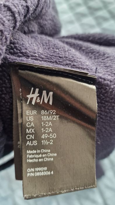 Sapca si manusi 86 92 H&M