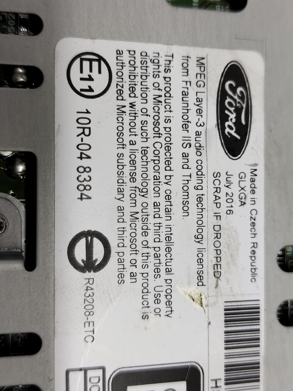 Radio cd player hs7t-19c107-vc Ford Mondeo MK5 [2014 - 2020] 2.0 tdci