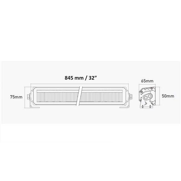Висококачествен LED BAR диоден прожектор, 120W 13000LM, 12-24V, 84.5см