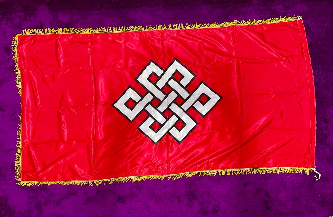 Флаг Казахских ханов - чингизидов (торе) (1 м х 2 м) двойной материал