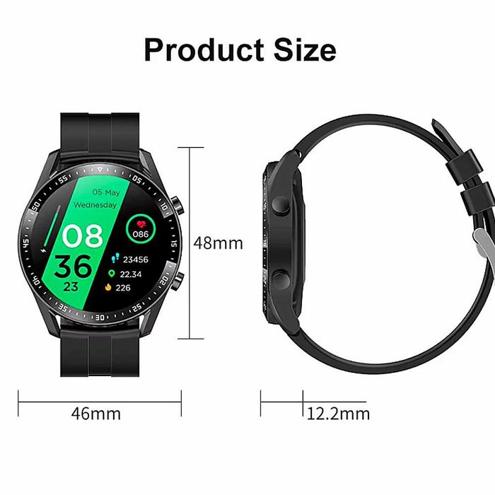 Ceas Smartwatch Elegant si Bratara Fitness 1.3 Display IPS Full Touch