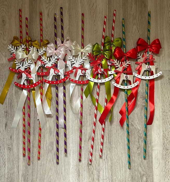 Lot 50 nuieluse( 70 cm )decorate pentru Moș Nicolae