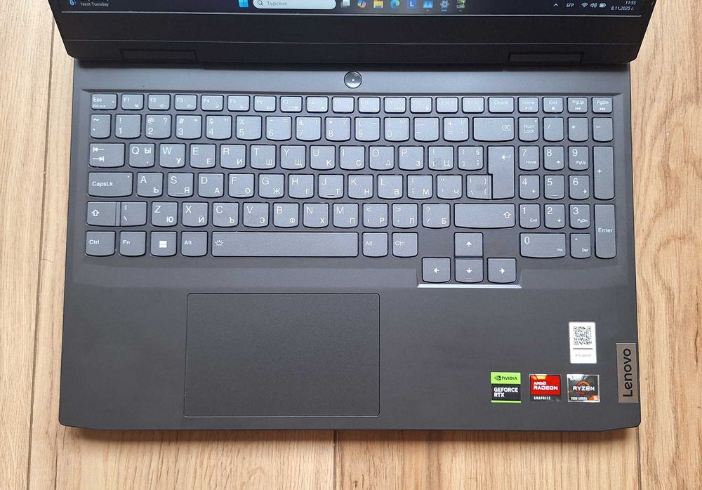 15.6' 120Hz Lenovo Ryzen 5 7535HS/NVIDIA RTX 3050 6GB GDDR6/16GB/512GB