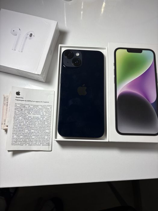 iPhone 14 128 GB Midnight Гаранция 12м