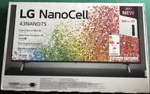 NanoCellTV, 43NANO75,Televizor LED/LG-Nanocell,-Diagonala 108cm, Nou,