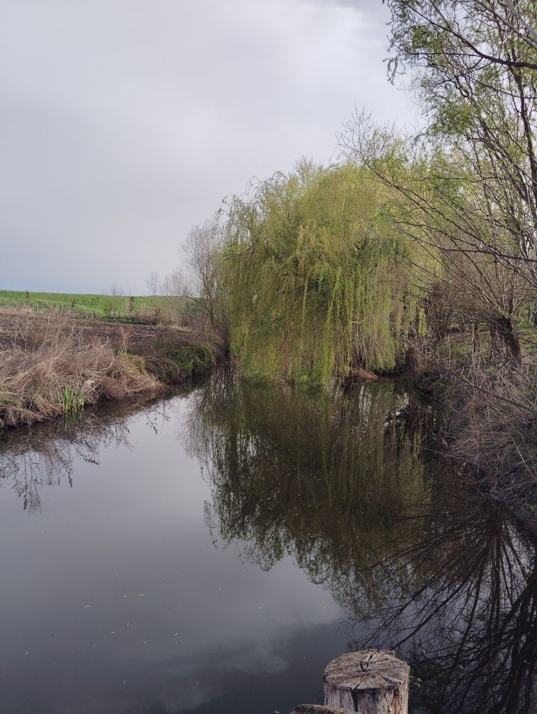 Casă tradițională cu teren generos și canal pentru pescarie si și irig