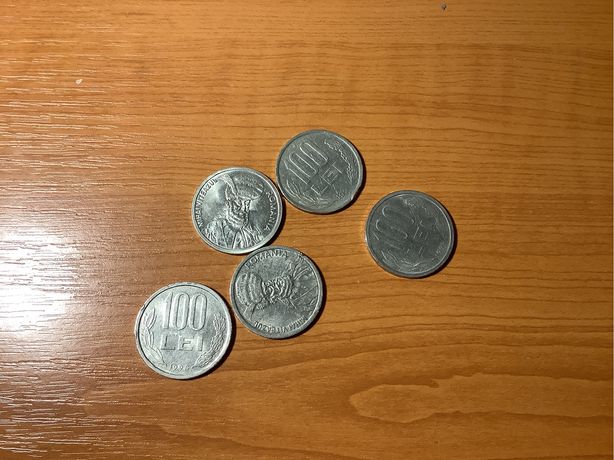 5 Monede din 1994 cu chipul lui Mihai Viateazu