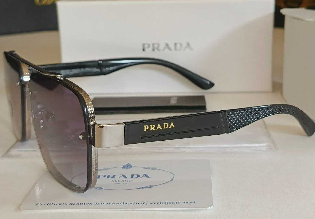 Очки Prada Lux Gold Black с Полиризацией